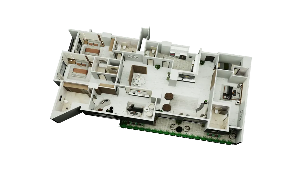 4 Bedroom floor plan